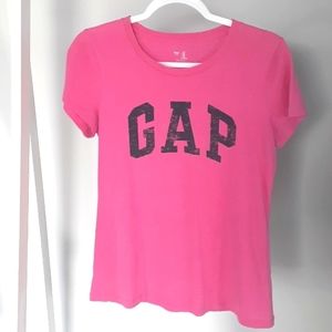 GAP Pink Logo Tee Size Medium